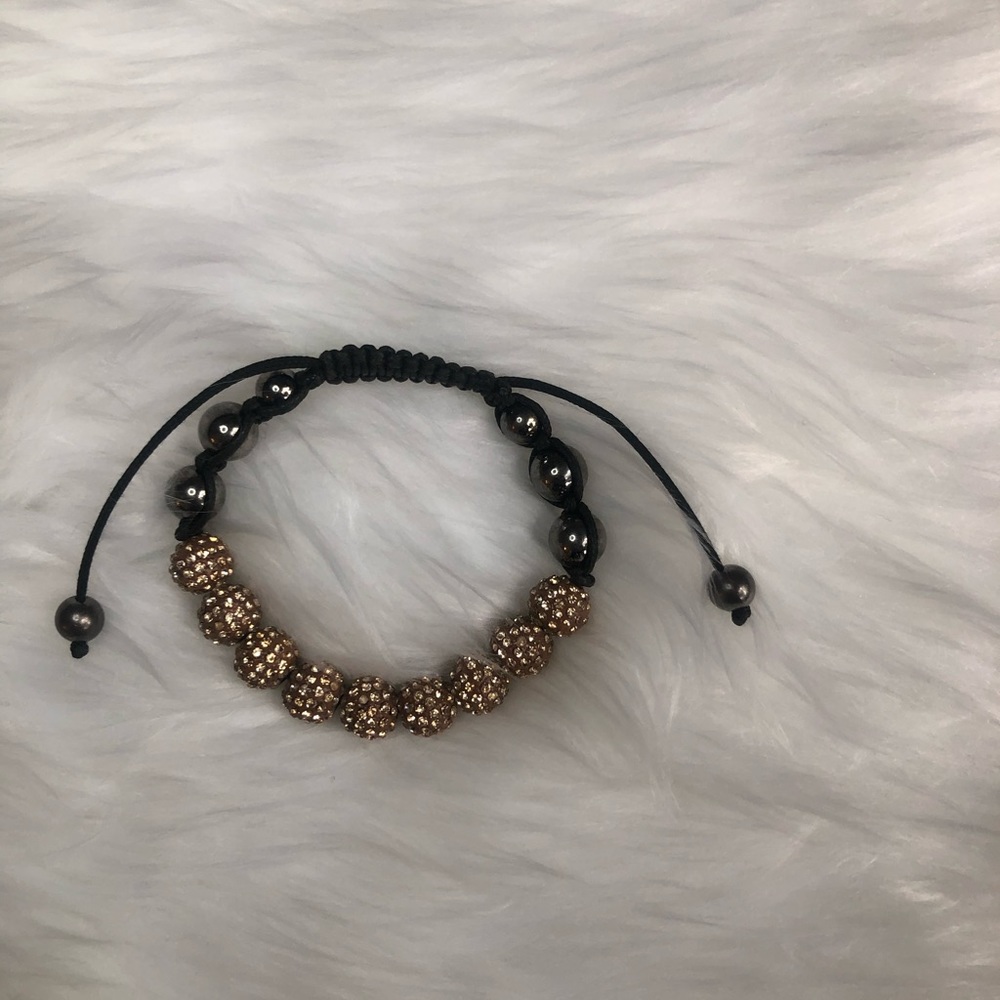 Gold Swarovski crystal bracelet
